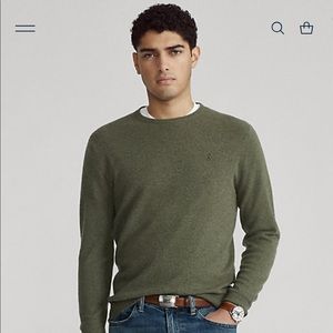 Ralph Lauren Polo Polo Merino Wool Green Sweater